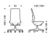 Схема Кресло ICF Office 2015 26030299 E 98A Современный / Скандинавский / Модерн