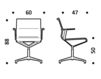Схема Кресло ICF Office 2015 3694909 E 917 Современный / Скандинавский / Модерн