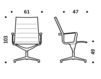 Схема Кресло ICF Office 2015 1963159 915 Современный / Скандинавский / Модерн