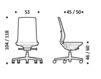 Схема Кресло ICF Office 2015 26030233 F28 Современный / Скандинавский / Модерн