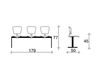 Схема Кресла для залов ожидания Vekta Talin 2015 110/B3 Современный / Скандинавский / Модерн