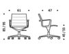 Схема Кресло ICF Office 2015 1963093 F26 Современный / Скандинавский / Модерн