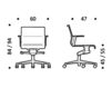 Схема Кресло ICF Office 2015 3695723 F28 Современный / Скандинавский / Модерн