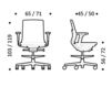 Схема Кресло ICF Office 2015 25936433 F54 Современный / Скандинавский / Модерн