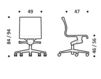 Схема Кресло ICF Office 2015 3683223 30G Современный / Скандинавский / Модерн