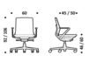 Схема Кресло ICF Office 2015 25963233 F28 Современный / Скандинавский / Модерн