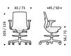 Схема Кресло ICF Office 2015 25936499 901 Современный / Скандинавский / Модерн