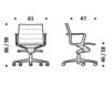Схема Кресло ICF Office 2015 1963109 910 Современный / Скандинавский / Модерн