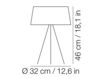 Схема Лампа настольная TRIPOD Kundalini `11 K946BIEU Современный / Скандинавский / Модерн