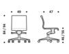 Схема Кресло ICF Office 2015 3683229 901 Современный / Скандинавский / Модерн