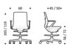 Схема Кресло ICF Office 2015 25963433 F29 Современный / Скандинавский / Модерн