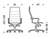 Схема Кресло ICF Office 2015 1963273 F29 Современный / Скандинавский / Модерн