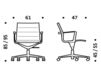 Схема Кресло ICF Office 2015 1963099 981 Современный / Скандинавский / Модерн