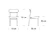 Схема Стул Thonet 2015 130 PV Современный / Скандинавский / Модерн