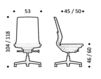 Схема Стул ICF Office 2015 26030399 901 Современный / Скандинавский / Модерн