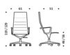 Схема Кресло ICF Office 2015 1943263 510 Современный / Скандинавский / Модерн