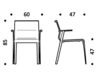 Схема Стул с подлокотниками ICF Office 2015 3686703 F28 Современный / Скандинавский / Модерн