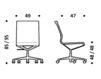 Схема Кресло ICF Office 2015 3683213 510 Современный / Скандинавский / Модерн