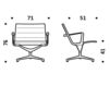 Схема Кресло ICF Office 2015 1950082 435 Современный / Скандинавский / Модерн