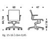Схема Кресло ICF Office 2015 3693279 915 Современный / Скандинавский / Модерн