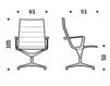 Схема Кресло ICF Office 2015 1943153 F29 Современный / Скандинавский / Модерн