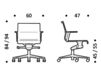 Схема Кресло ICF Office 2015 3695827 03N Современный / Скандинавский / Модерн
