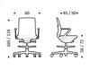 Схема Кресло ICF Office 2015 25933499 972 Современный / Скандинавский / Модерн
