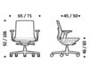 Схема Кресло ICF Office 2015 25966299 913 Современный / Скандинавский / Модерн