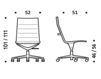 Схема Кресло ICF Office 2015 1943193 30B Современный / Скандинавский / Модерн