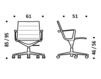 Схема Кресло ICF Office 2015 1943093 511 Современный / Скандинавский / Модерн