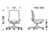 Схема Кресло ICF Office 2015 25900266 742 Современный / Скандинавский / Модерн