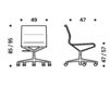 Схема Кресло ICF Office 2015 3685203 F54 Современный / Скандинавский / Модерн