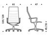 Схема Кресло ICF Office 2015 1960266 723 Современный / Скандинавский / Модерн
