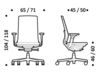 Схема Кресло ICF Office 2015 26036233 357 Современный / Скандинавский / Модерн