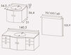 Схема Композиция Ambiance Bain Altima Odyssée SEE140TVT + ALMI140 Современный / Скандинавский / Модерн