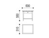 Схема Столик кофейный AMADÉ Neue Wiener Werkstaette COUCH-, & SIDE TABLES MBTI 2 Современный / Скандинавский / Модерн