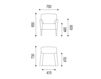 Схема Кресло MIRABELLE Neue Wiener Werkstaette Sofas and chairs 2015 SE 70 FBZ 4 Современный / Скандинавский / Модерн