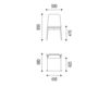 Схема Стул METRO Neue Wiener Werkstaette CHAIRS ST 50 22 Современный / Скандинавский / Модерн