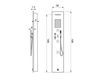 Схема Душевая система RIGENERA 200 incasso in Solid Surface Gruppo Geromin/Cristalli di hafro Cristalli 4RIB1N0 Современный / Скандинавский / Модерн