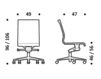 Схема Кресло ICF Office 2015 3683233 30G Современный / Скандинавский / Модерн