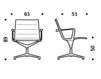 Схема Кресло ICF Office 2015 1943083 30L Современный / Скандинавский / Модерн