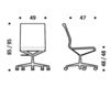 Схема Кресло ICF Office 2015 3683239 913 Современный / Скандинавский / Модерн