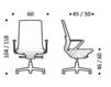 Схема Кресло ICF Office 2015 26033399 918 Современный / Скандинавский / Модерн