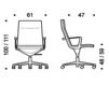 Схема Кресло ICF Office 2015 1973163 F54 Современный / Скандинавский / Модерн