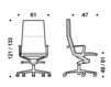 Схема Кресло ICF Office 2015 1973273 F54 Современный / Скандинавский / Модерн