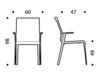 Схема Стул с подлокотниками ICF Office 2015 3698613 F28 Современный / Скандинавский / Модерн