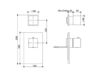 Схема Смеситель термостатический Fima - Carlo Frattini Brick F3973X1CR Минимализм / Хай-тек