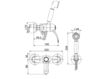 Схема Смеситель настенный Fima - Carlo Frattini Lamp F3305CR Классический / Исторический / Английский