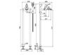 Схема Смеситель для ванны Fima - Carlo Frattini Lamp F3304/4CR Классический / Исторический / Английский
