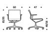 Схема Кресло ICF Office 2015 3693059 98A Современный / Скандинавский / Модерн